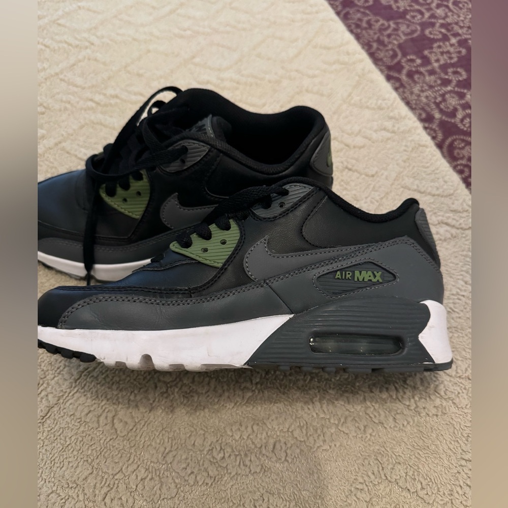 Nike Air Max olive green gray and black worn once great condition